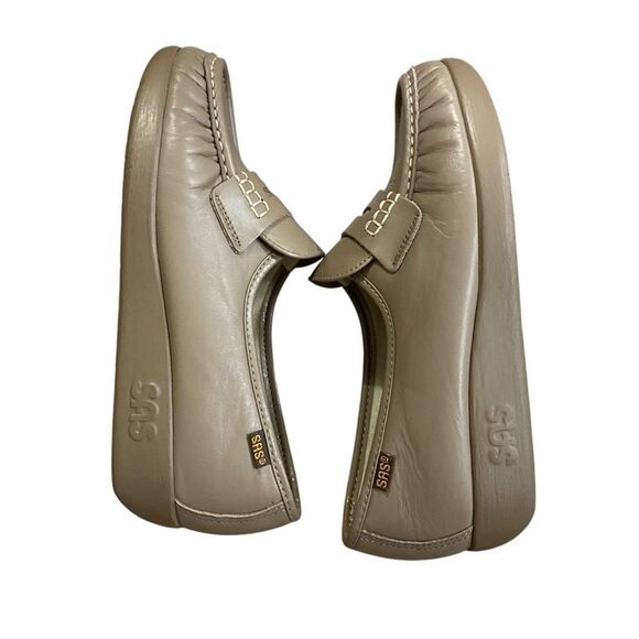 SAS Classic Moc Toe Penny Loafer Mocha Leather in Size 6.5 - Picture 7 of 10